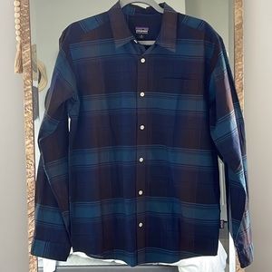 Patagonia Plaid Button Up Organic Cotton Dress Shirt